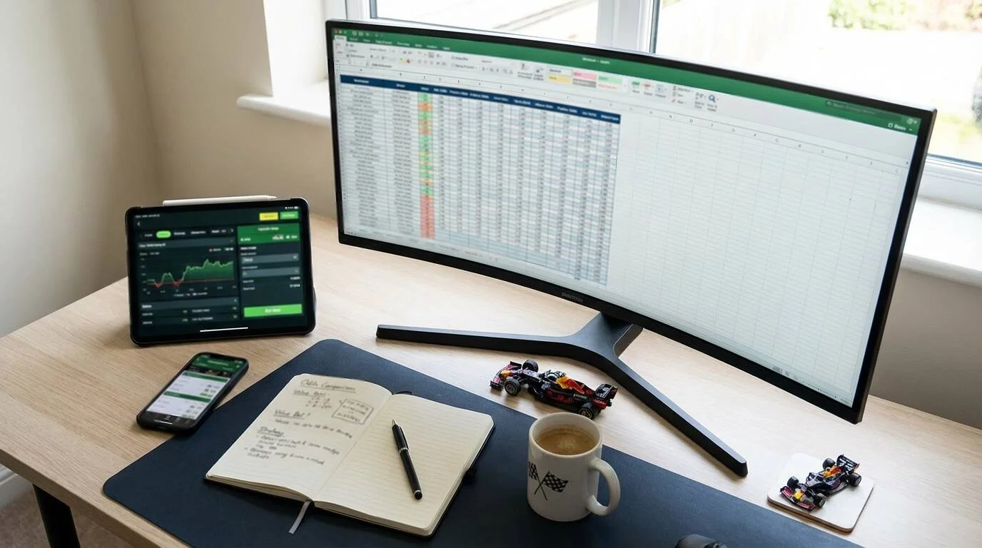 Vergelijking van F1 odds bij verschillende bookmakers