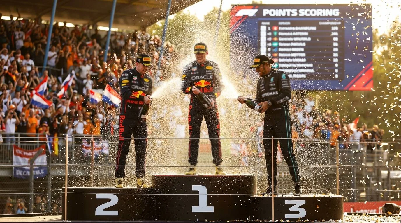 F1 puntensysteem met WK-stand visualisatie